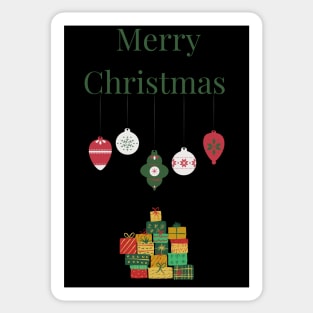 Merry christmas with presents Sticker